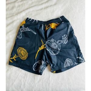 Nike SB Shorts Black Floral Swim Trunks Swimboard DH2952 Men's Medium